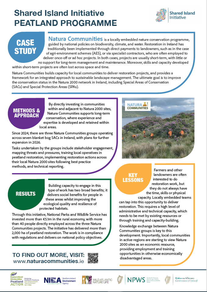 Shared Island Initiative - Natura Communities Leaflet