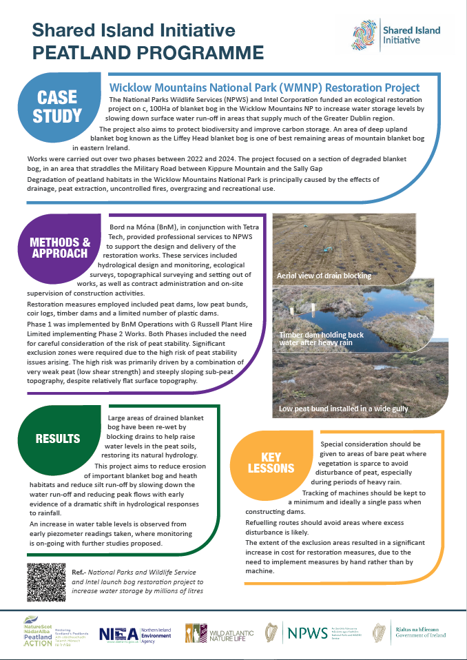 Shared Island Initiative - Wicklow Mountains National Park (WMNP) Restoration Project Leaflet