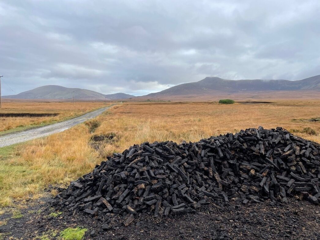 Pile of cutting turf